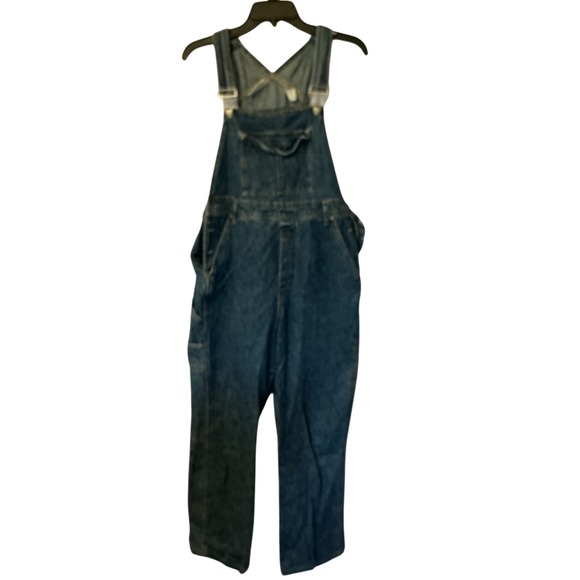 bill blass Pants - Bill Blass Denim Overalls Size Small Vintage Y2K Blue Carpenter Dungarees Casual